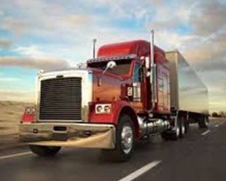 Semi-truck on highway