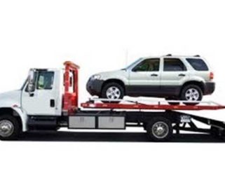 Tow truck with SUV